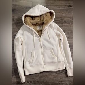 Vintage fur lined Abercrombie hoodie